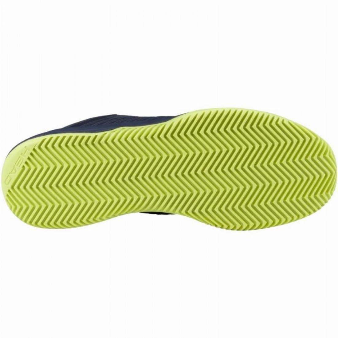 Zapatillas Asics Head Revolt Pro 4.5 Clay Navy Blue Lime Junior Sneakers