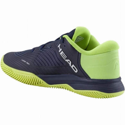 Zapatillas Asics Head Revolt Pro 4.5 Clay Navy Blue Lime Junior Sneakers