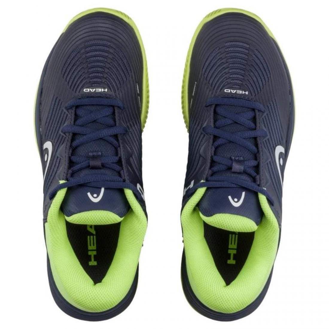 Zapatillas Asics Head Revolt Pro 4.5 Clay Navy Blue Lime Junior Sneakers