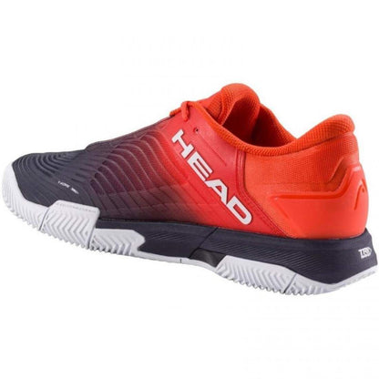 Zapatillas Head Revolt Pro 4.5 Clay Azul Oscuro Rojo