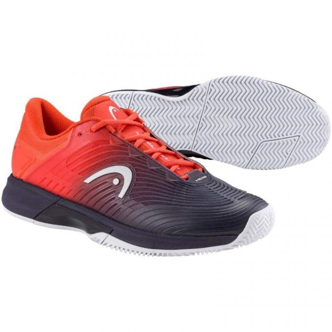 Zapatillas Asics Head Revolt Pro 4.5 Clay Dark Blue Red Sneakers
