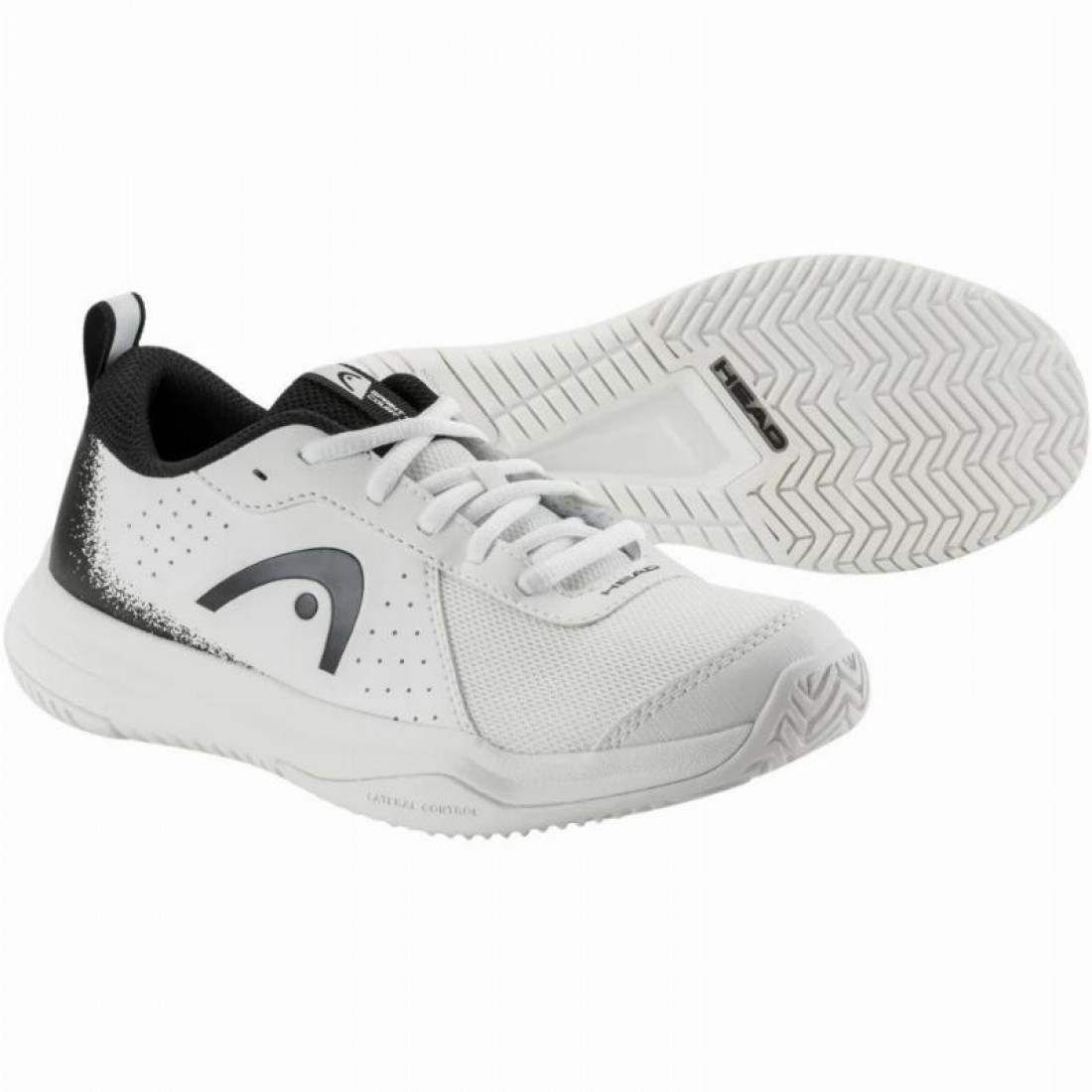 Zapatillas Asics Head Sprint Court 4.0 White Black Junior Sneakers