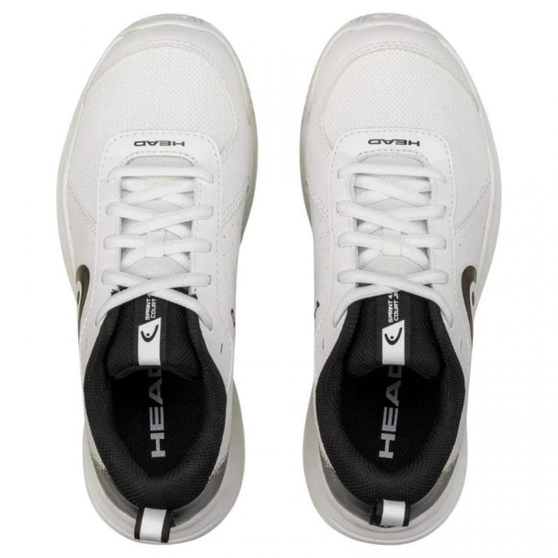 Zapatillas Asics Head Sprint Court 4.0 White Black Junior Sneakers