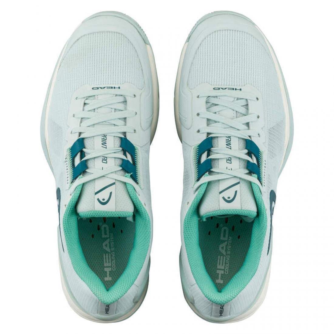 Zapatillas Asics Head Sprint Pro 3.5 Clay Aqua Teal Women''s Shoes