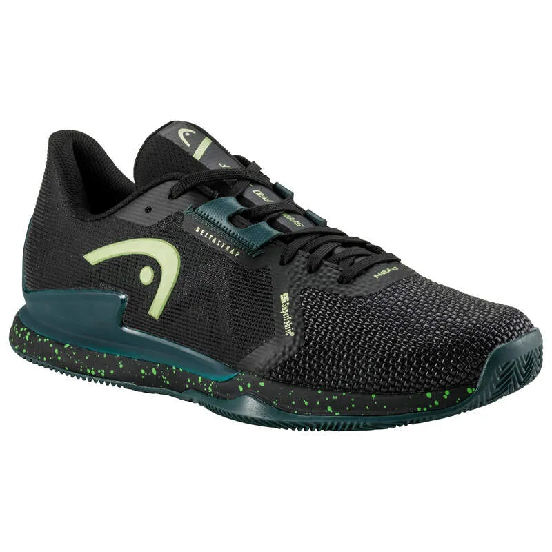 Chaussures Head Sprint Pro 3.5 SF Terre Battue Vert Foret Noire - Image 1