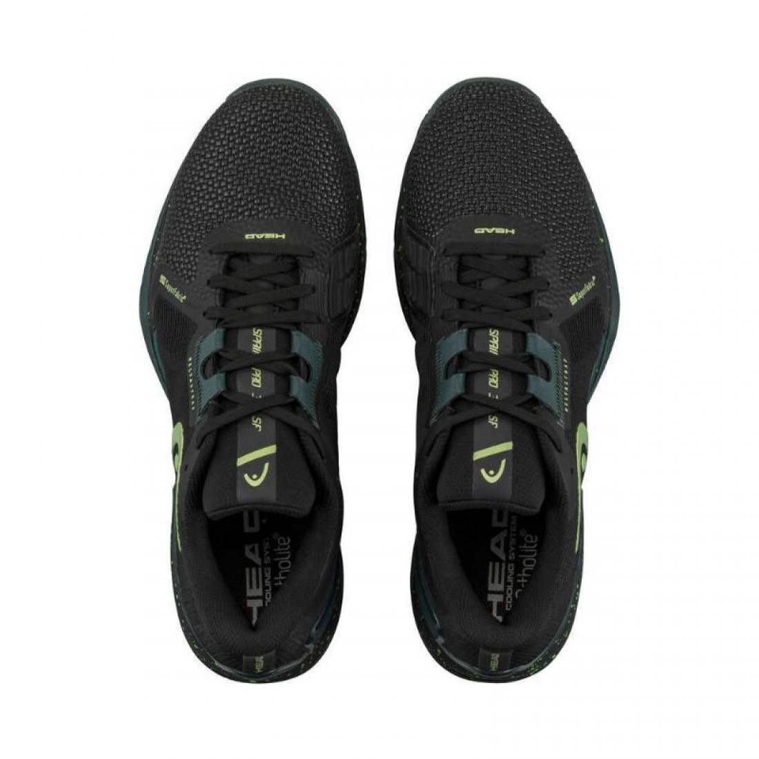 Zapatillas Asics Head Sprint Pro 3.5 SF Clay Black Forest Green Shoes