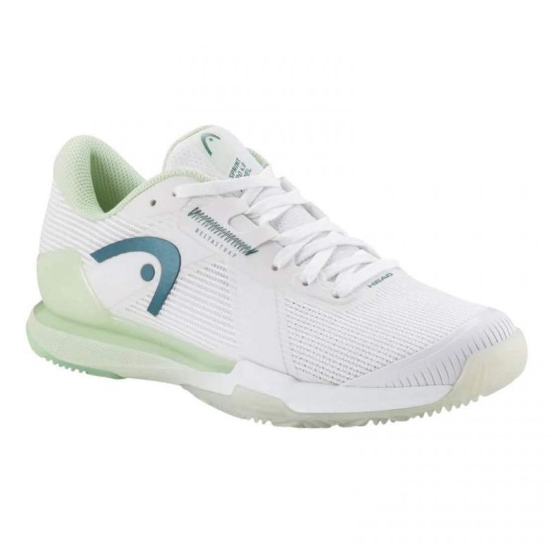Zapatillas Asics Head Sprint Pro 4.0 White Green Women''''s Sneakers