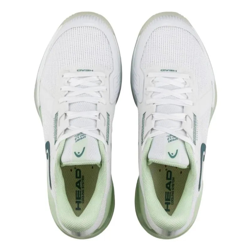 Baskets Femme Head Sprint Pro 4.0 Blanc Vert - Image 4