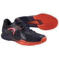 Sneakers Head Sprint Pro 4.0 TERRE BATTUE Bleu Foncé Rouge