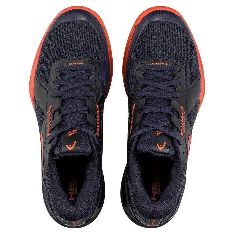 Sneakers Head Sprint Pro 4.0 TERRE BATTUE Bleu Foncé Rouge - Image 5
