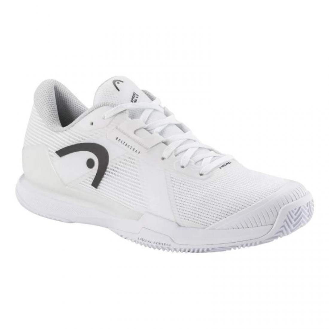 Sneakers Head Sprint Pro 4.0 TERRE BATTUE Blanc Noir