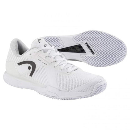 Zapatillas Asics Head Sprint Pro 4.0 Clay White Black Sneakers