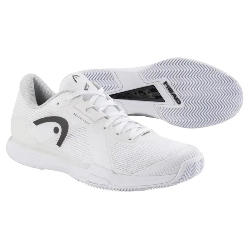 Sneakers Head Sprint Pro 4.0 TERRE BATTUE Blanc Noir - Image 4