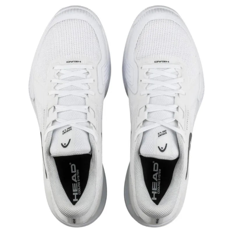Sneakers Head Sprint Pro 4.0 TERRE BATTUE Blanc Noir - Image 5