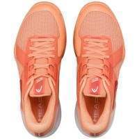 Baskets Femme Head Sprint Pro 4.0 Clay Coral White