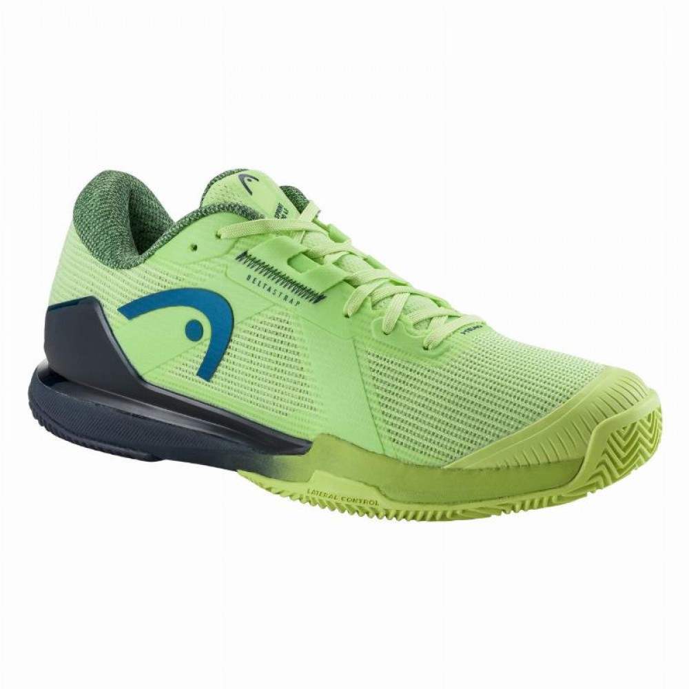 Zapatillas Head Sprint Pro 4.0 Clay Lima Azul Marino