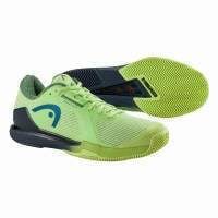 Sneakers Head Sprint Pro 4.0 Clay Lime Bleu Marine