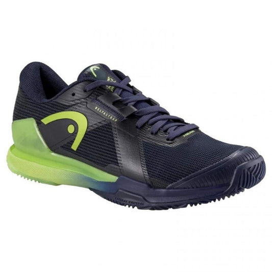 Zapatillas Asics Head Sprint Pro 4.0 Padel Navy Blue Lime Sneakers