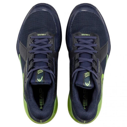Zapatillas Asics Head Sprint Pro 4.0 Padel Navy Blue Lime Sneakers