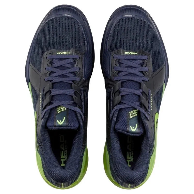 Head Sprint Pro 4.0 Padel Bleu Marine Lime Baskets - Image 5