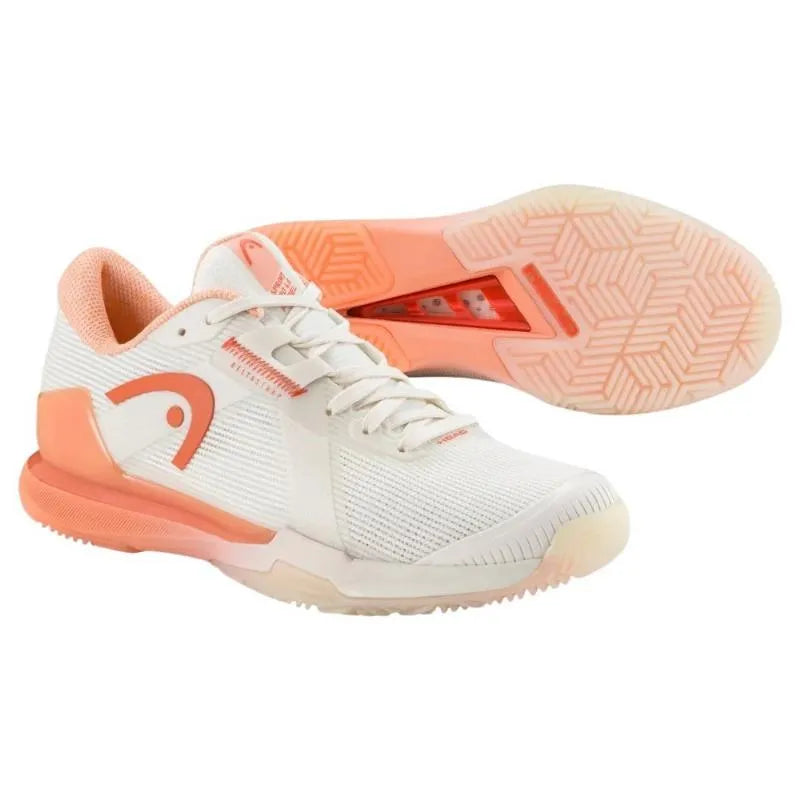 Chaussures Femme Head Sprint Pro 4.0 Padel White Coral - Image 4