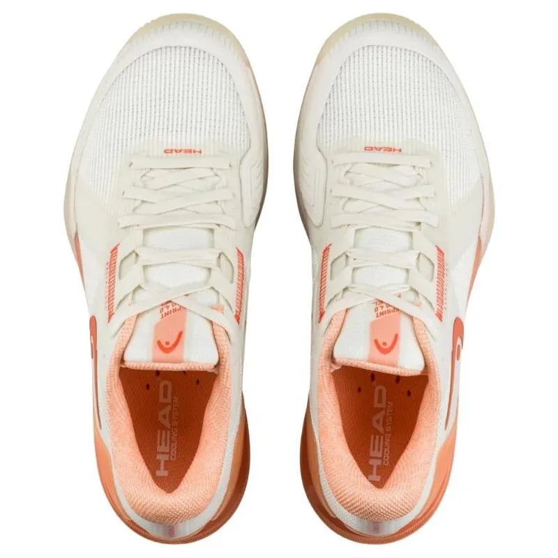 Chaussures Femme Head Sprint Pro 4.0 Padel White Coral - Image 5