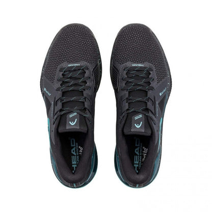 Zapatillas Asics Head Sprint Pro 4.0 SF Clay Black Turquoise Sneakers