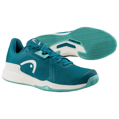 Zapatillas de Padel Head Sprint Team 3.5 Terre Battue Azul Pierre Blanco Mujer - Image 4