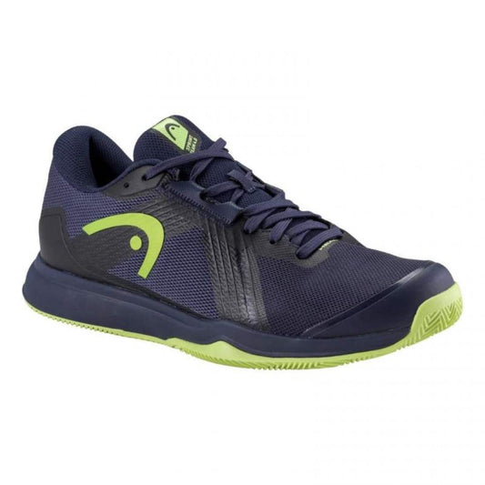 Zapatillas Asics Head Sprint Team 4.0 Clay Navy Blue Lime Sneakers