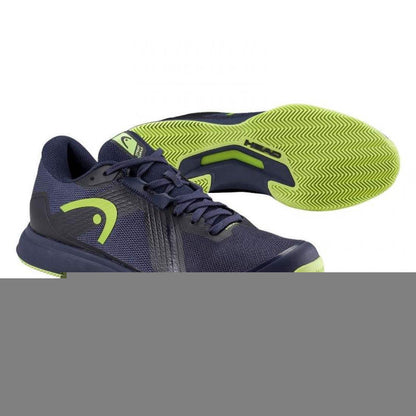 Zapatillas Asics Head Sprint Team 4.0 Clay Navy Blue Lime Sneakers