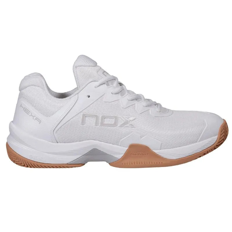 Baskets Nox ML10 Hexa Blanc Marron - Image 1